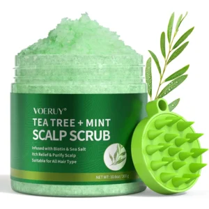 This tea tree scalp scrub detoxifies and exfoliates to remove buildup and relieve itching for healthier hair.