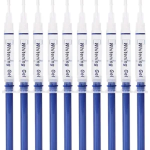 ProDental teeth whitening gel syringes with 35% carbamide peroxide safely and effectively remove years of stains from coffee, wine, and smoking, leading to a dazzling bright smile.