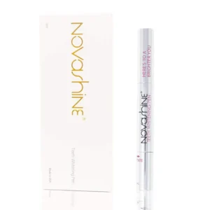 Novashine teeth whitening pen with 6% hydrogen peroxide provides up to 15 treatments to remove years of stains from coffee, tea, wine, and smoking for a brighter, confident smile.