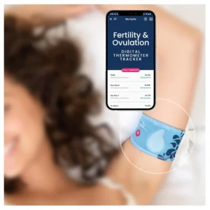 The Tempdrop fertility tracker is a wearable smart thermometer that accurately tracks basal body temperature to help women understand their fertility window and confirm ovulation, even with PCOS or irregular sleep.