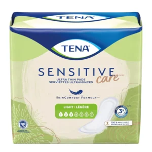 Tena Intimates ultra thin light incontinence pads with 3D Technology to wick away moisture for trusted comfort and ProSkin Technology to promote freshness and skin health, providing Triple Protection against leaks, odor and moisture, in a discreet, 9-inch length.
