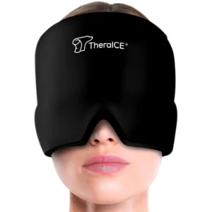 The TheraICE headache relief hat provides soothing cold therapy for migraines, tension, sinus, and stress relief with its form-fitting gel ice pack design.
