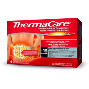 Thermacare therapeutic pain patch provides heat and relief from muscle pain, arthritis, and joint discomfort with natural thermal cells.