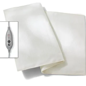 Large 14x27 inch Thermophore Liberty 2 moist heating pad, assembled in the USA, providing drug-free pain relief for back, neck, shoulders, and cramps with three temperature settings.