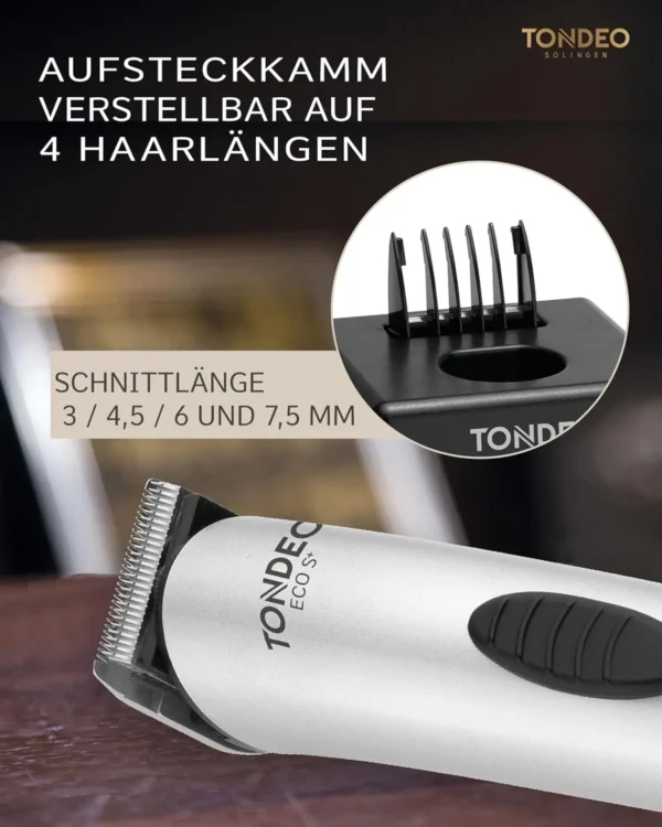 Tondeo Eco S Plus Hair Clipper - Rechargeable Trimmer