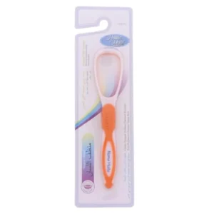 This is an assorted Home Mate tongue cleaner featuring soft rubber that gently removes bacteria and coating from the tongue surface for improved oral hygiene and fresh breath.
