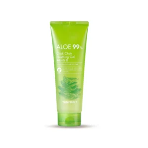 TONYMOLY Aloe 99% Chok Chok Soothing Gel is a lightweight, moisturizing gel made in Korea that soothes and hydrates all skin types with refreshing aloe.