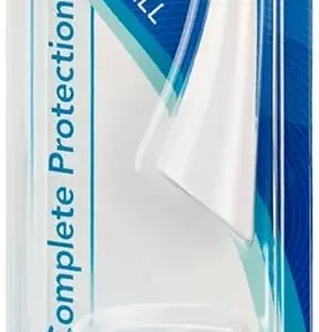 This image displays Trisa Sonic Power Complete Protection toothbrush refills, designed with high-frequency sonic movements for 30% more efficient cleaning, preventing gum disease and tooth decay.