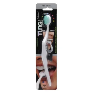 The Original TUNG Brush and TUNG Gel tongue cleaner effectively removes odor-causing bacteria for a fresher, confident breath.