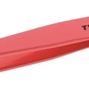 A high-quality Tweezerman slant tweezer in a fashionable geranium color, designed for precision hair removal for women.