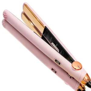 TYMO 2 in 1 hair straightener and curler with adjustable temperature settings, perfect for achieving salon-quality results at home or on the go.