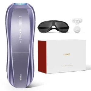 Ulike Air 10 IPL hair removal device offers long-lasting hair removal for women and men with ice-cooling, dual lights, skin sensor, and SHR mode.