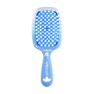 The FHI Heat UNBrush Disney Cinderella detangling brush features 105 DuoFlex anti-static bristles that effortlessly detangle wet or dry hair and is easy to clean.