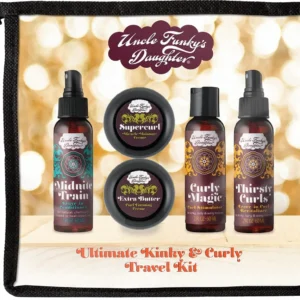 Uncle Funky's Daughter ultimate kit for achieving beautifully defined kinky and curly hair.