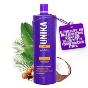 Agilise Unika Ojon hair straightening treatment is a formaldehyde-free formula with seaweed extract that smooths hair while protecting the scalp and restoring moisture.