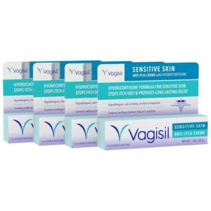 Vagisil maximum strength feminine anti-itch cream provides fast and lasting relief for sensitive intimate skin, with hydrocortisone, oatmeal, vitamins, and aloe.