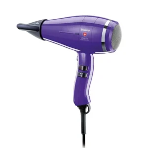 A powerful 2400W Valera purple hair dryer with long-life AC universal motor and ions generator, featuring Smart Airflow Technology and a 3m SuperFlex cable with ROTOCORD.