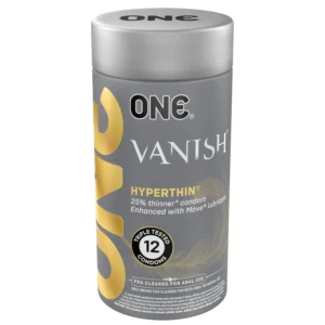 One23 Vanish Multi 12 Pack features ultra thin condoms made with sensatex latex and one move lubricant for gliding comfort and added protection.