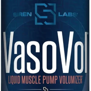 Siren Labs Vaso-VOL mixed berry flavored liquid volumizer for enhanced muscle pumps, vascularity, and athletic performance.