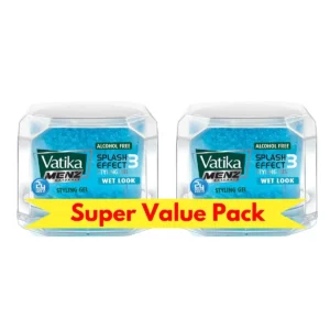 Vatika Naturals hair gel with honey and aloe vera provides a strong, wet look hold for easy styling and sculpting.