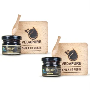 Vedapure Original Shilajit resin is a potent Himalayan tonic known for boosting endurance and aiding bodybuilding.