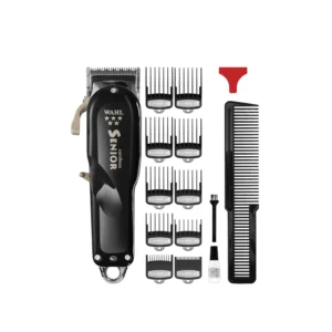 The Wahl 5 Star Cordless Senior Clipper features a precision fade blade, convenient taper lever, premium guide combs and a powerful motor for heavy duty clipping.
