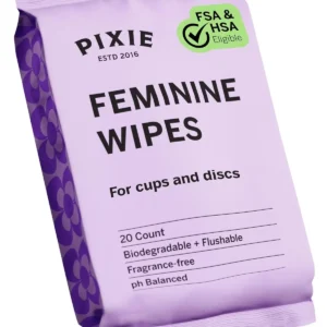 Individually wrapped water wipes made with 99.8% water and gentle cleansers, perfect for a fresh and sanitized clean.