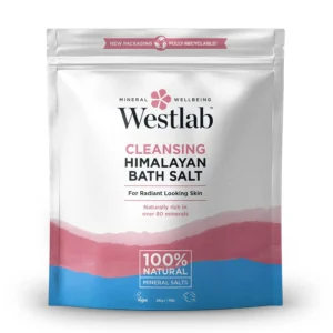 A 5Kg bag of Westlab Himalayan bath salt, known for its detoxifying properties and rich mineral content, promotes smooth and radiant skin.