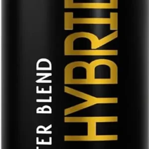 A bottle of Wet Gold hybrid lubricant, a blend of silicone and water based formulas for smooth glide during intimacy.