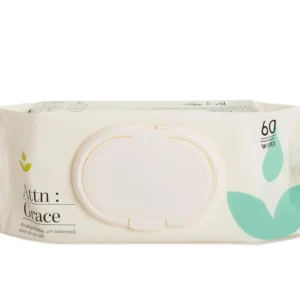 ATTN: Grace flushable wet wipes gently cleanse and soothe sensitive skin with aloe vera and coconut oil, leaving you feeling fresh and clean.