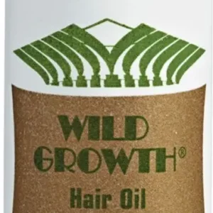 Bottle of Wild Growth hair oil for unisex use, in a 118 ml size, intended for overnight or 6-hour scalp application, providing a 3-month supply.