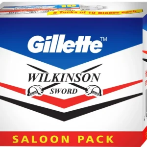 A bulk pack of one hundred Wilkinson Sword double edge razor blades for safety razors.
