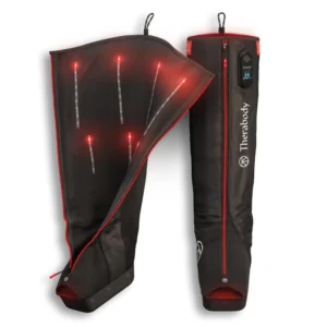 Therabody JetBoots PRO Plus combine pneumatic compression, vibration, and light therapy for muscle recovery and pain relief in a wireless design.