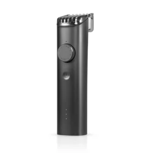 This Xiaomi 2C beard trimmer for men offers high precision trimming with 40 length settings, a USB Type-C charging cable, a long 90-minute run time, and comes in black.