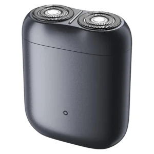 Close-up of the grey Xiaomi Electric Shaver S200, showcasing its ergonomic design for comfortable wet or dry shaving.