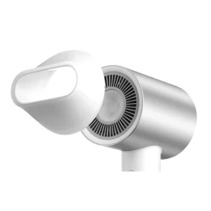 White Xiaomi ionic hair dryer with smart temperature control, hot and cold air mode, double water ion therapy, and dual layer magnetic nozzle.