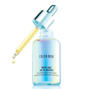 COLOR WOW Youth Juice scalp treatment supports hair growth and reduces shedding for thicker, stronger, and more resilient hair.